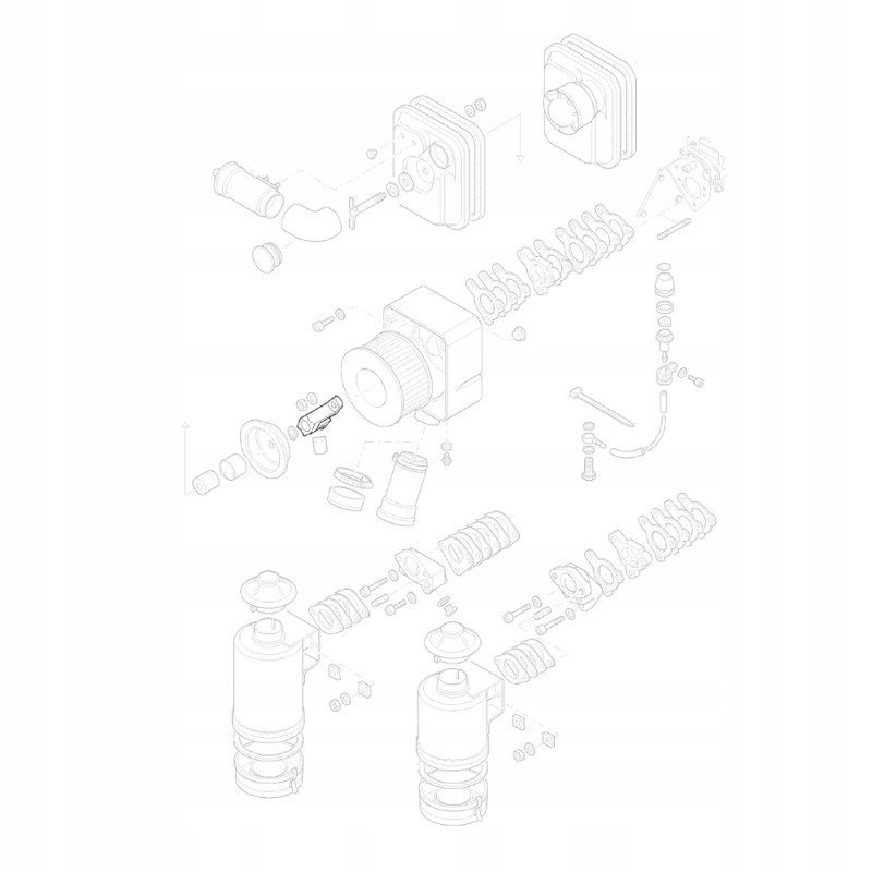 Hatz 01490901 air filter bracket 1d41 1d50