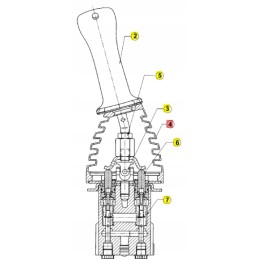 Yanmar rubber cover for joystick b15 b17