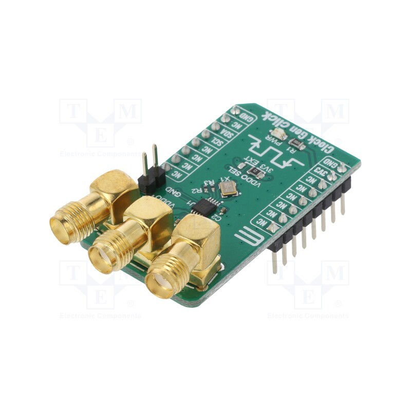 1 pcs x MIKROE - CLOCK GEN CLICK - Click board, generator, I2C, SI5351A-B-GT, prototype board