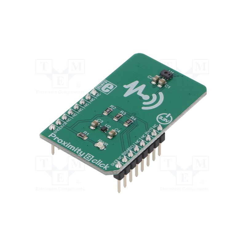 1 pcs x MIKROE - PROXIMITY 8 CLICK - Click board, proximity sensor, I2C, VCNL36687S, prototype board