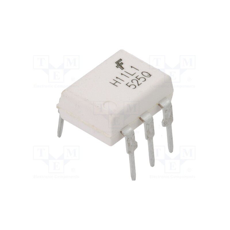 1 pcs x ONSEMI - H11L1M - Optocoupler, THT, Ch: 1, OUT: Schmitt trigger, DIP6