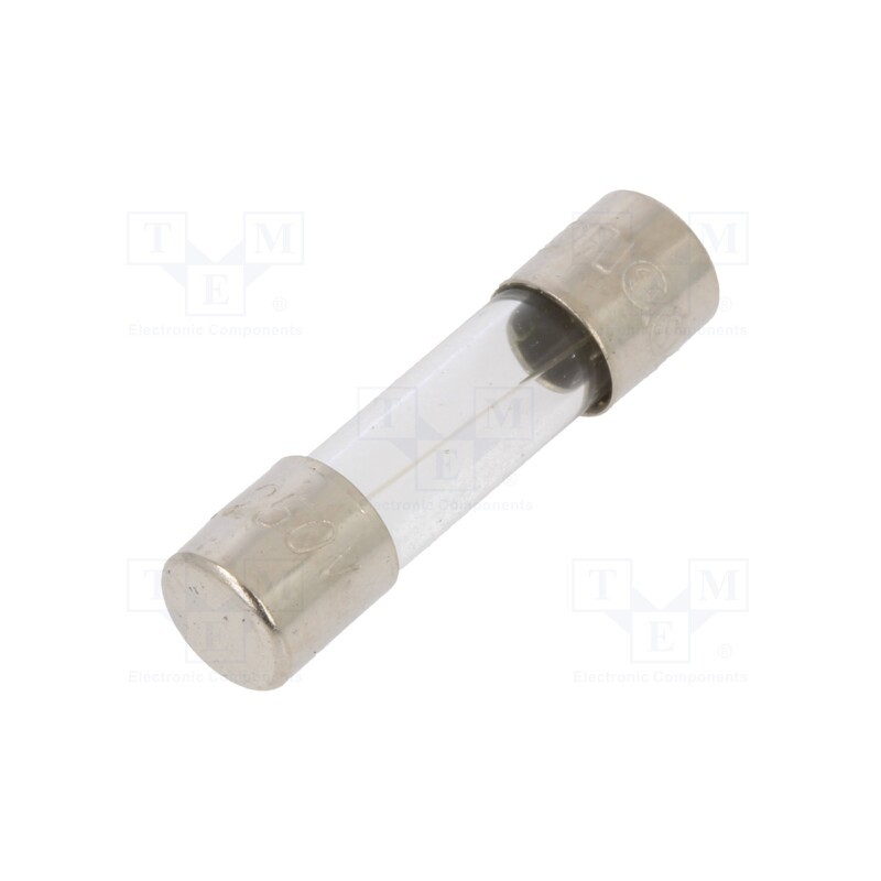 5 pcs x OPTIFUSE - FSD-6.3A - Fuse: fuse, quick blow, 6.3A, 250VAC, glass, 5x20mm, brass, bulk