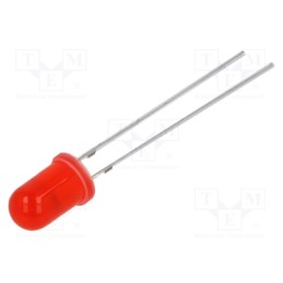 1 pcs x OPTOSUPPLY - OSR5MP5A34A-6.8HZ - LED, 5mm, red, 1120÷1560mcd, 30°, Front: convex, 3÷5V, No.of term: 2