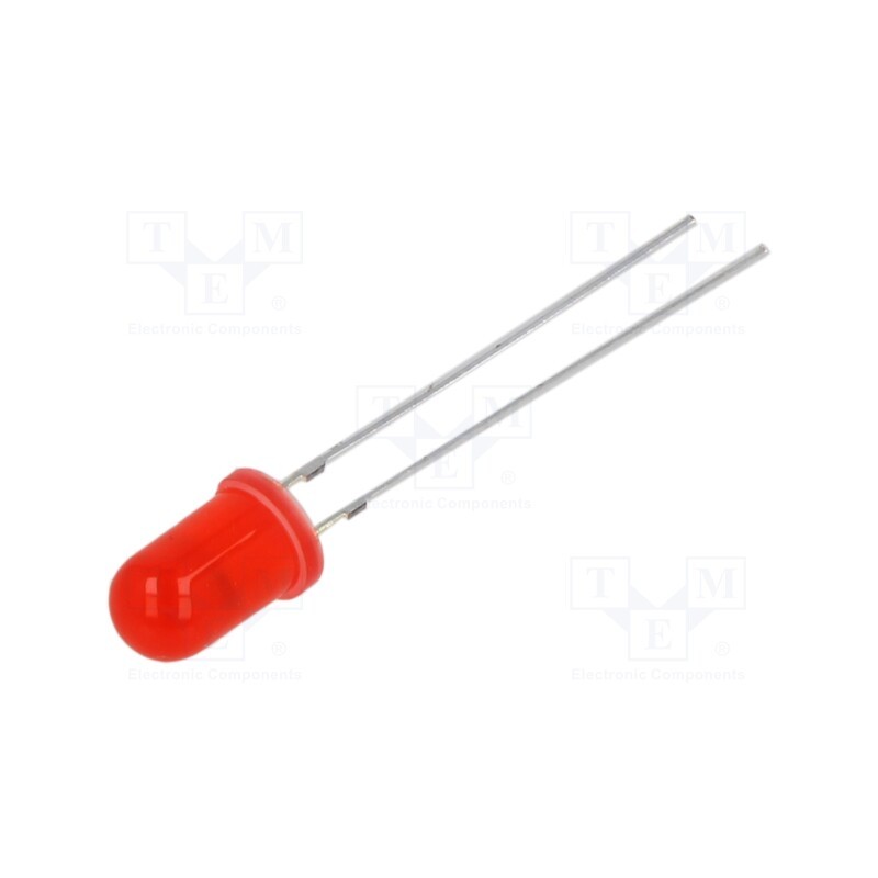 1 pcs x OPTOSUPPLY - OSR5MP5A34A-6.8HZ - LED, 5mm, red, 1120÷1560mcd, 30°, Front: convex, 3÷5V, No.of term: 2