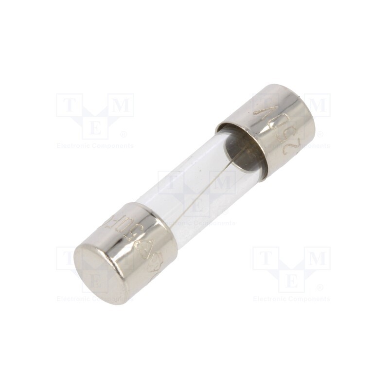 5 pcs x OPTIFUSE - FSD-3.15A - Fuse: fuse, quick blow, 3.15A, 250VAC, glass, 5x20mm, brass, bulk