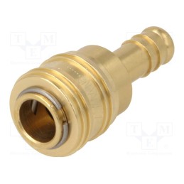 1 pcs x PNEUMAT-S26 WO10 - Quick connection coupling, straight, max.35bar, brass, D: 25mm