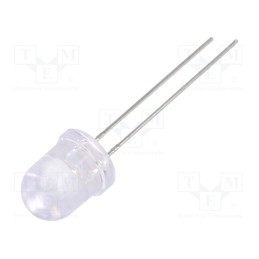 1 pcs x LUCKYLIGHT - LL-803BC2C-B4-1B - LED, 8mm, blue, 2900÷5000mcd, 25°, Front: convex, 2.6÷3.4V