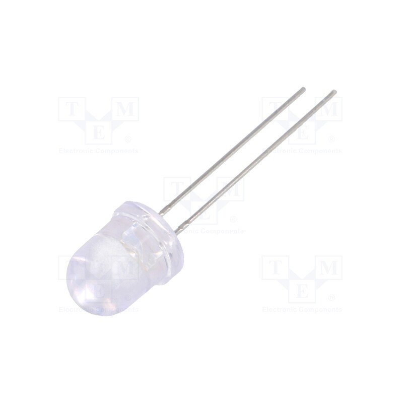 1 pcs x LUCKYLIGHT - LL-803BC2C-B4-1B - LED, 8mm, blue, 2900÷5000mcd, 25°, Front: convex, 2.6÷3.4V