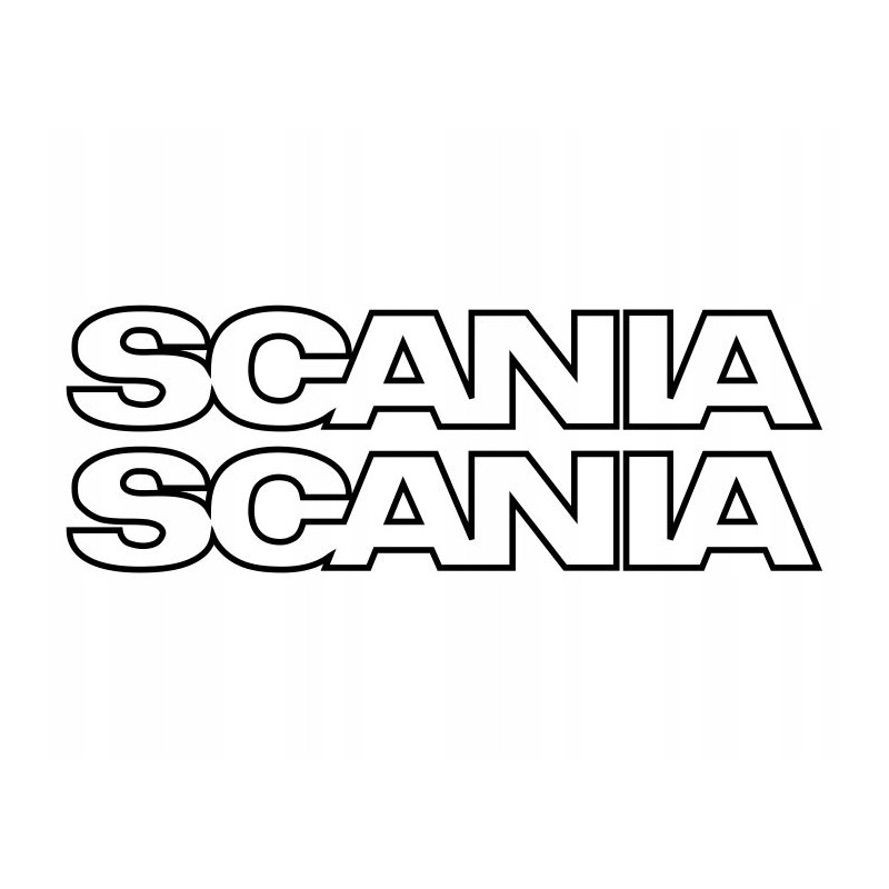 Scania logo sticker, truck truck, 60 cm