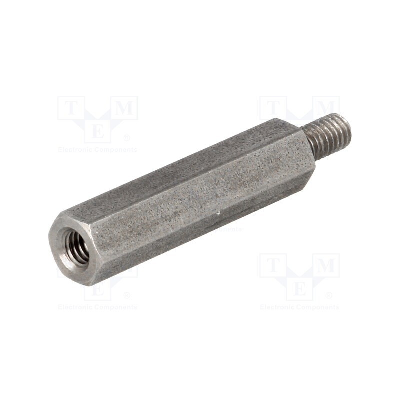 10 pcs x DREMEC - 246X30 - Screwed spacer sleeve, 30mm, Int.thread: M4, Ext.thread: M4