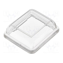 2 pcs x BULGIN - F0180LOAAA - Accessories: cover, Body: transparent, 24x21mm, 8650 series