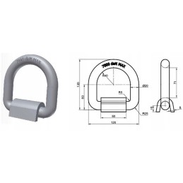 Load securing holder 7 tons floor holder