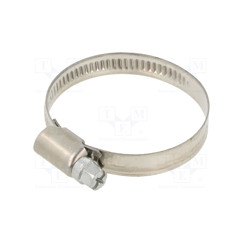 5 pcs x PNEUMAT-158/32-50/W2 - Cable tie, Ø: 32÷50mm, W: 9mm, Material: chrome steel AISI 430