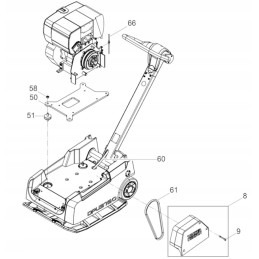 Wacker dpu30 dpu37 shock absorber 0216555