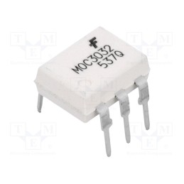1 pcs x ONSEMI - MOC3032M - Optotriac, 7.5kV, triac, DIP6, Ch: 1, MOC303XM, 2kV/μs
