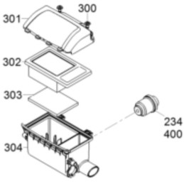 Wacker bs50 2 bs60 2 and others pre-filter 0160459