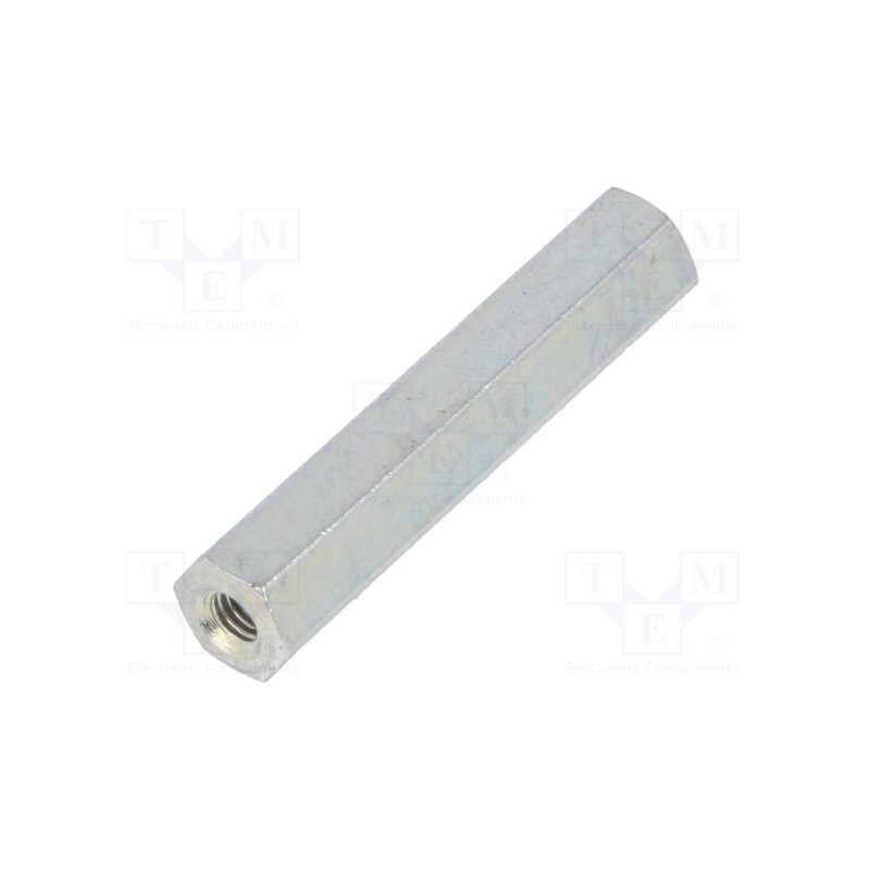 10 pcs x DREMEC - 125X30 - Screwed spacer sleeve, 30mm, Int.thread: M3, hexagonal, steel