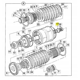 Clutch seal jcb kop lad 3cx 4cx 828 10180