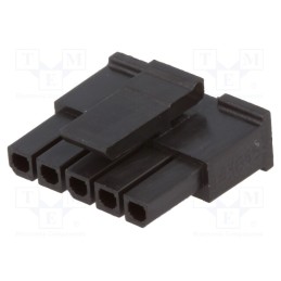 2 pcs x MOLEX - 436450500 - Plug, wire-board, female, Micro-Fit 3.0, 3mm, PIN: 5, w/o contacts