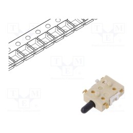 1 pcs x C&K - SDS005R - Switch: detecting, Pos: 2, SPST-NC, 0.1A/12VDC, Leads: for PCB, SMT