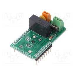 1 pcs x MIKROE - THERMOSTAT 2 CLICK - Click board, relay, 1-wire,GPIO, G6D1AASI-5DC, prototype board