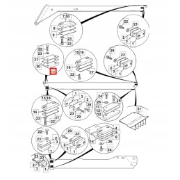 Slides slide extension jcb telescopic 331 17570