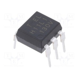 1 pcs x EVERLIGHT - H11L1-V - Optocoupler, THT, Ch: 1, OUT: Schmitt trigger, 5kV, DIP6, H11LX