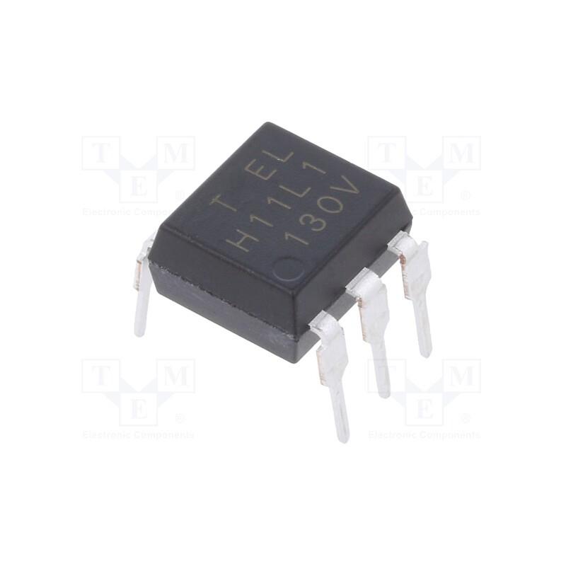 1 pcs x EVERLIGHT - H11L1-V - Optocoupler, THT, Ch: 1, OUT: Schmitt trigger, 5kV, DIP6, H11LX