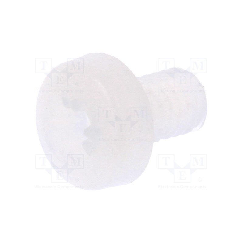 10 pcs x DREMEC - 8G205M3X05 - Screw, M3x5, 0.5, Head: cheese head, Pozidriv, 0,8mm, polyamide