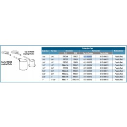 Flat face plastic cap 1 4 f firg7