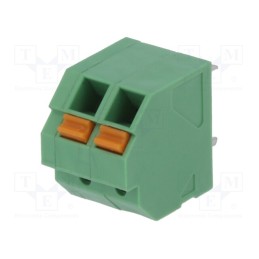 2 pcs x DEGSON ELECTRONICS - DG246-3.81-02P-14-00AH - PCB terminal block, angled, 3.81mm, ways: 2, on PCBs, 0.2÷1.5mm2