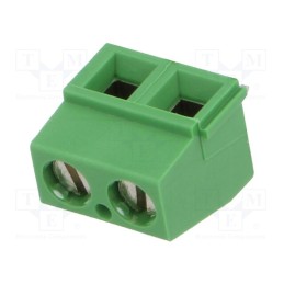 2 pcs x TE Connectivity - 282837-2 - PCB terminal block, angled 90°, 5.08mm, ways: 2, on PCBs, terminal
