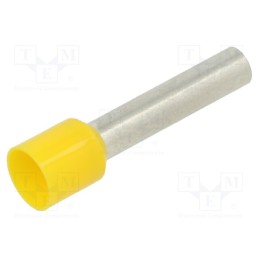 2 pcs x PANDUIT - FSD82-18-C - Tip: bootlace ferrule, insulated, copper, 10mm2, 18mm, tinned, 6AWG