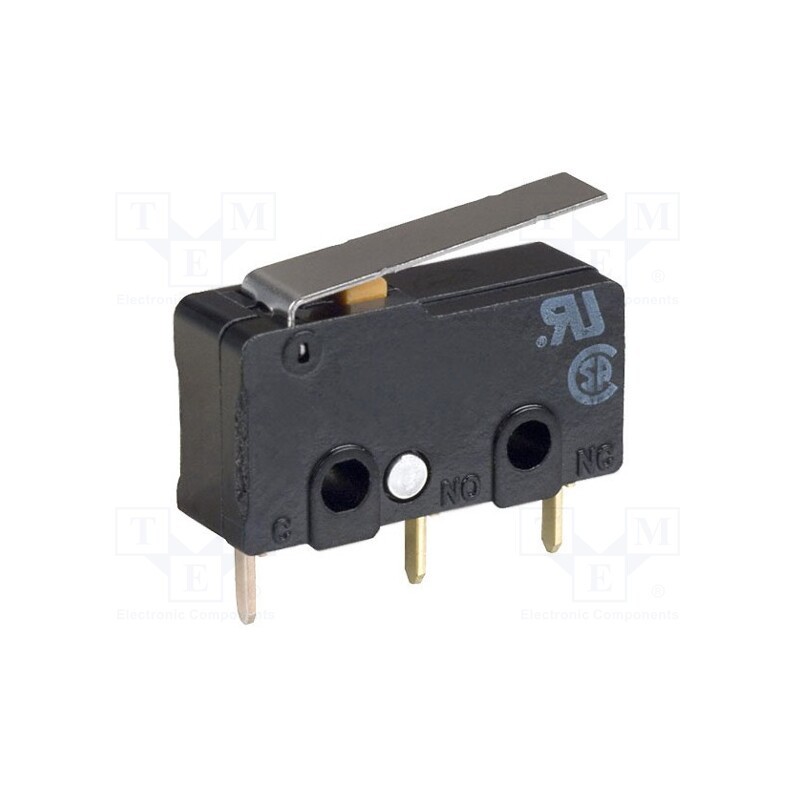 1 pcs x OMRON OCB - SS-5GL-FD - Microswitch SNAP ACTION, 5A/125VAC, with lever, SPDT, ON-(ON)