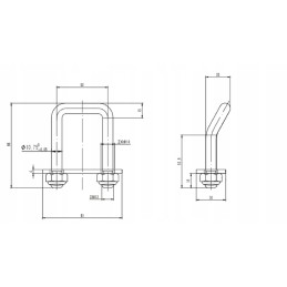 Floor holder load securing holder 1000 k