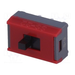 1 pcs x NKK SWITCHES - SS22SDP2 - Switch: slide, Pos: 2, DPDT, 0.1A/30VDC, ON-ON, vertical, -15÷60°C