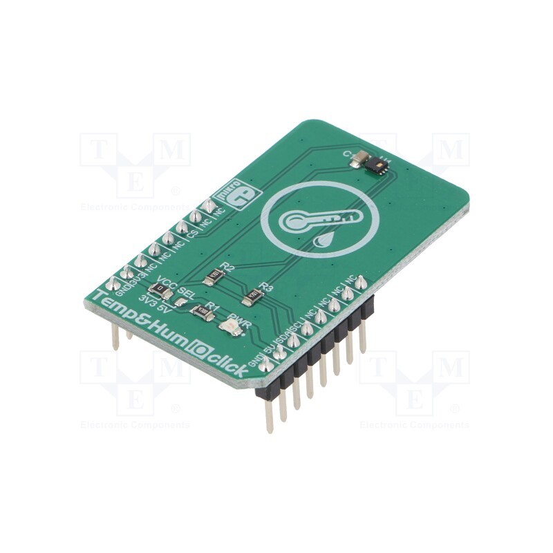 1 pcs x MIKROE - TEMP&HUM 10 CLICK - Click board, humidity/temperature sensor, I2C, BPS230