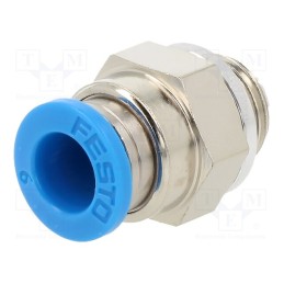 1 pcs x FESTO-186096 - Push-in fitting, straight, -0.95÷6bar, Gasket: NBR rubber, QS, 6mm