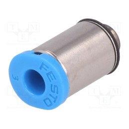 1 pcs x FESTO-153313 - Push-in fitting, threaded,straight, -0.95÷6bar, Thread: M5