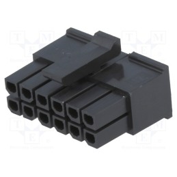 2 pcs x MOLEX - 430251200 - Plug, wire-board, female, Micro-Fit 3.0, 3mm, PIN: 12, w/o contacts