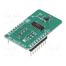 1 pcs x MIKROE - 3D HALL 3 CLICK - Click board, Hall sensor, I2C,SPI, LIS2MDL, prototype board