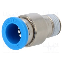 1 pcs x FESTO-153015 - Push-in fitting, straight, -0.95÷6bar, Gasket: NBR rubber, QS