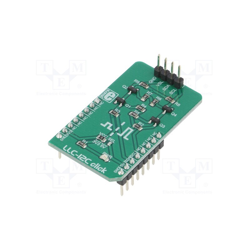 1 pcs x MIKROE - LLC-I2C CLICK - Click board, converter, I2C, prototype board, mikroBUS connector