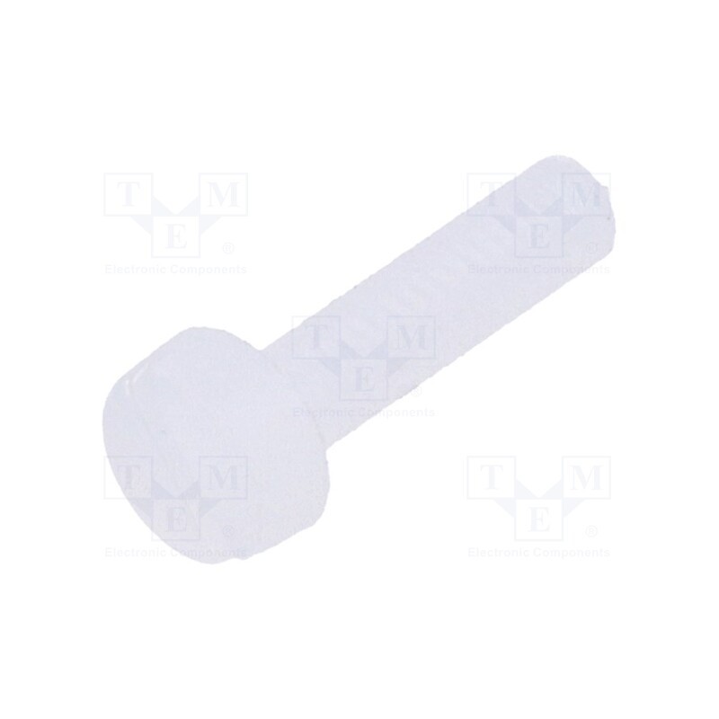 10 pcs x DREMEC - 8G201M2.5X10 - Screw, M2.5x10, 0.45, Head: cheese head, slotted, 0,7mm, polyamide