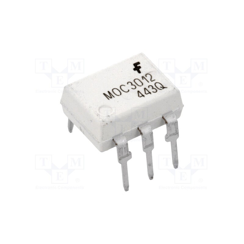 1 pcs x ONSEMI - MOC3012M - Optotriac, 5.3kV, triac, DIP6, Ch: 1, MOC301XM