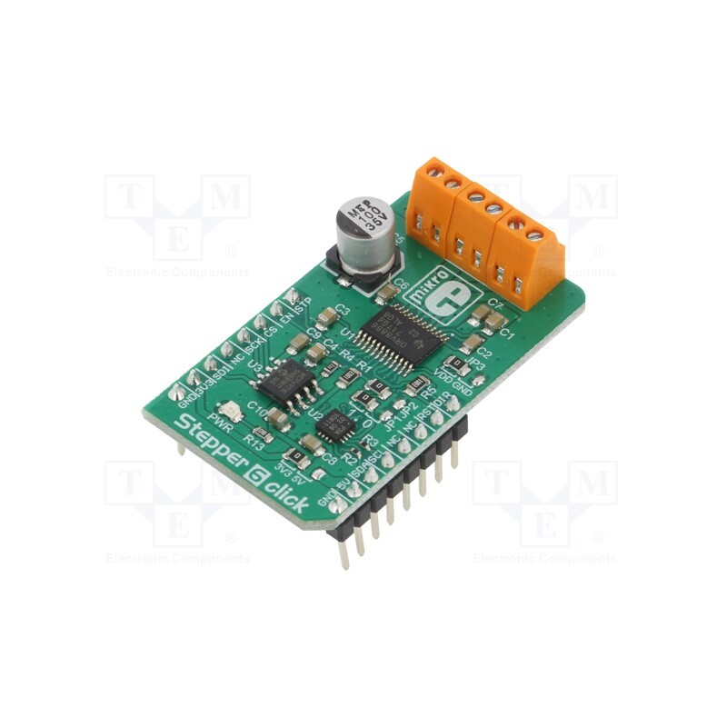1 pcs x MIKROE - STEPPER 6 CLICK - Click board, stepper motor driver, GPIO,I2C,SPI, DRV8886
