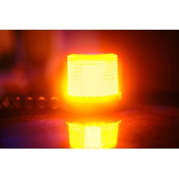 Orange flash lamp rooster 12v 24v led mag