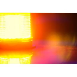 Orange flash lamp rooster 12v 24v led mag