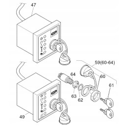 Hatz 1b20 1b30 1b40 1b50 ignition key 50600800