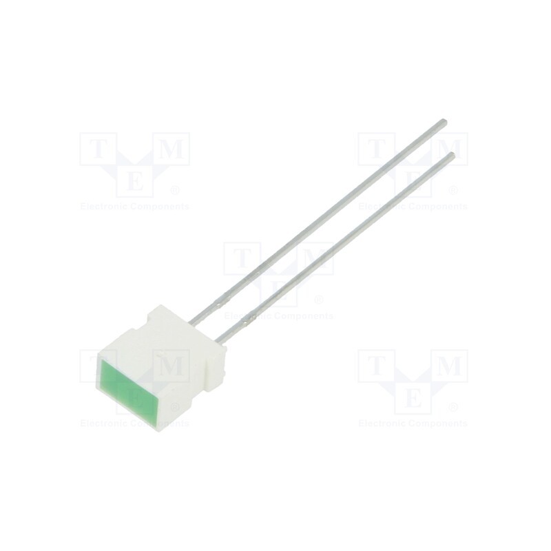 1 pcs x KINGBRIGHT ELECTRONIC - L-1043GDT - LED, rectangular, 6.15x3.65mm, with side wall, green, 2÷8mcd, 100°